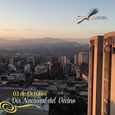 Efemérides 03 de Octubre  Dia del&nbsp;Vecino