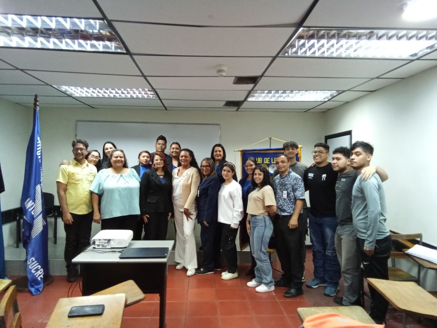 Club de Leones Maracaibo CIudad del Sol, lleva charla sobre discapacidad visual y ceguera al Tecnóligco Antonío José de&nbsp;Sucre