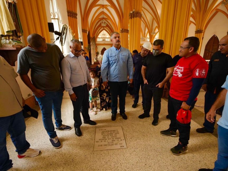 Gobernador inspecciona inicio de rehabilitación de la patrimonial Iglesia Santa&nbsp;Lucía
