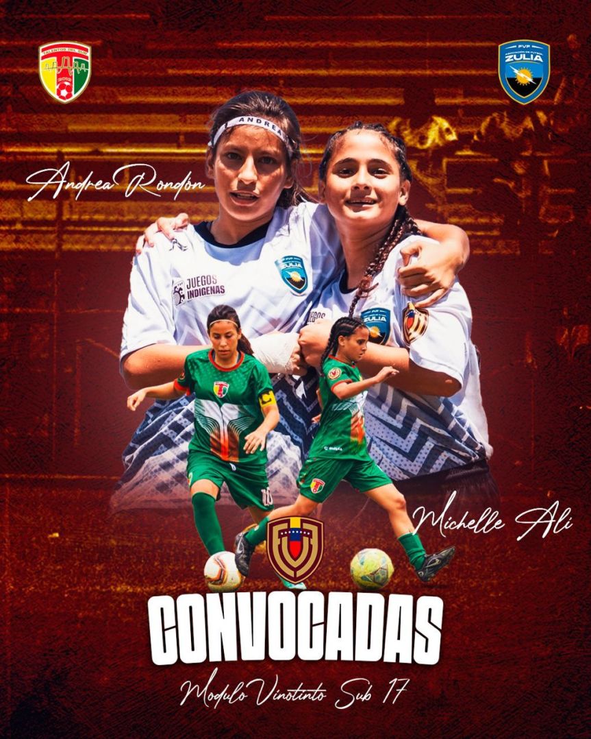 Dos Zulianas convocadas a la Vinotinto Sub&nbsp;17