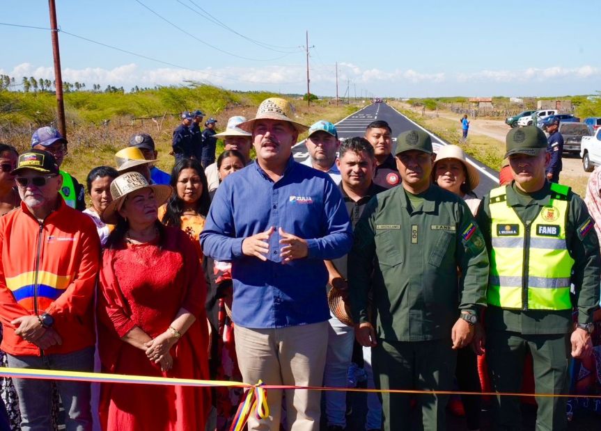 Junto al Presidente Nicolás Maduro: Gobernador Luis Caldera inaugura rehabilitación vial de la Troncal del Caribe en la&nbsp;Guajira