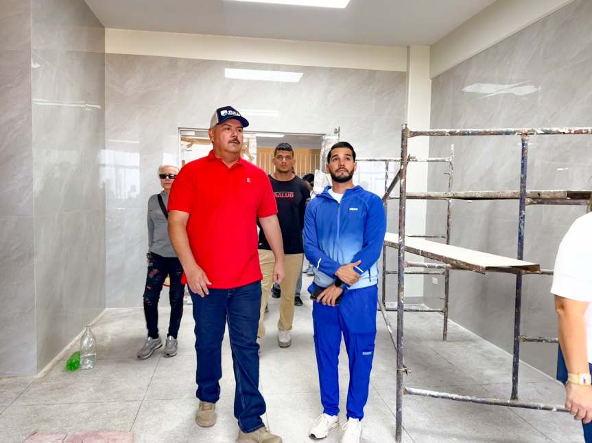 Gobernador Luis Caldera supervisa trabajos en hospital General del Sur Dr. Pedro&nbsp;Iturbe