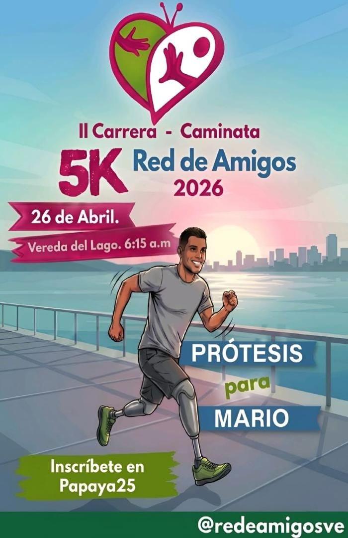 Red de amigos de Personas con Diversidad Funcional realizará II carrera – caminata 5k cuyo fin es lograr dos prótesis para Mario&nbsp;Domínguez