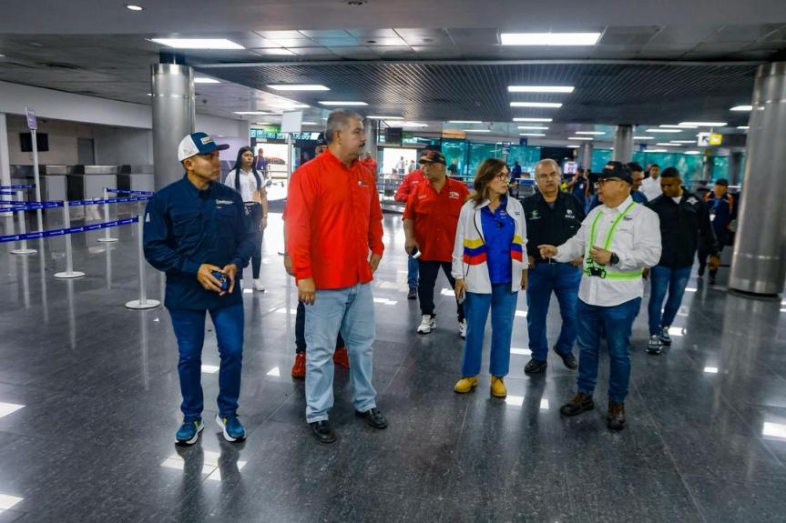 Ministra Jacqueline Farías inspeccionó trabajos de reacondicionamiento del Aeropuerto La Chinita en&nbsp;Maracaibo