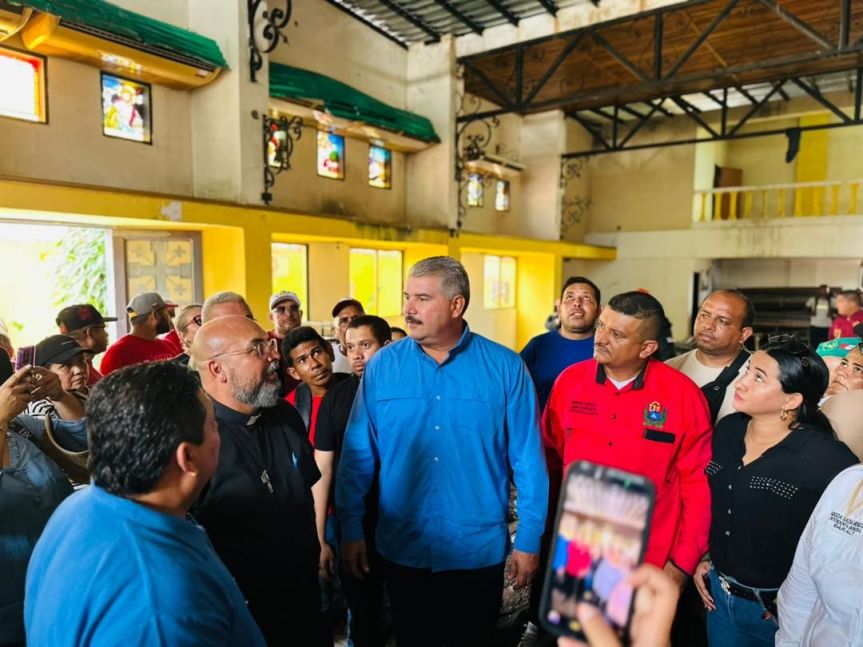 Gobernador Caldera establece convenio con iglesia San Isidro Labrador del municipio Baralt para rehabilitación del&nbsp;templo