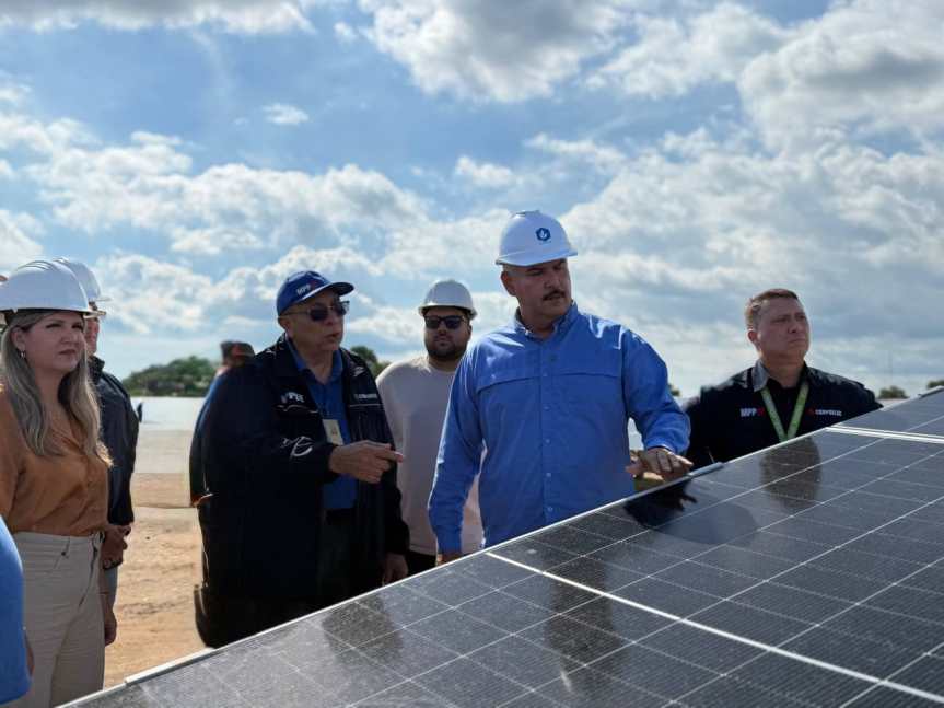 Gobernador Luis Caldera inspecciona avances del Parque Solar Fotovoltaico en&nbsp;Machango